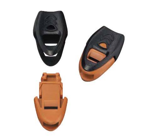 Ravenox Aerowave Whistle Zipper Pull | Cord End for Zipper Pull Black / 100 Pack