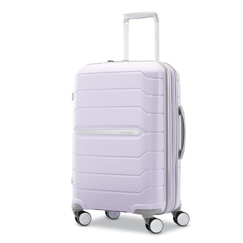 Samsonite Freeform 21-Inch Hardside Carry-On Luggage - Hardshell Carry-On Suitcase - TSA, Airline-Approved - Expandable Hard Shell, Smooth Rolling Spinner Wheels for Lightweight Travel - Navy