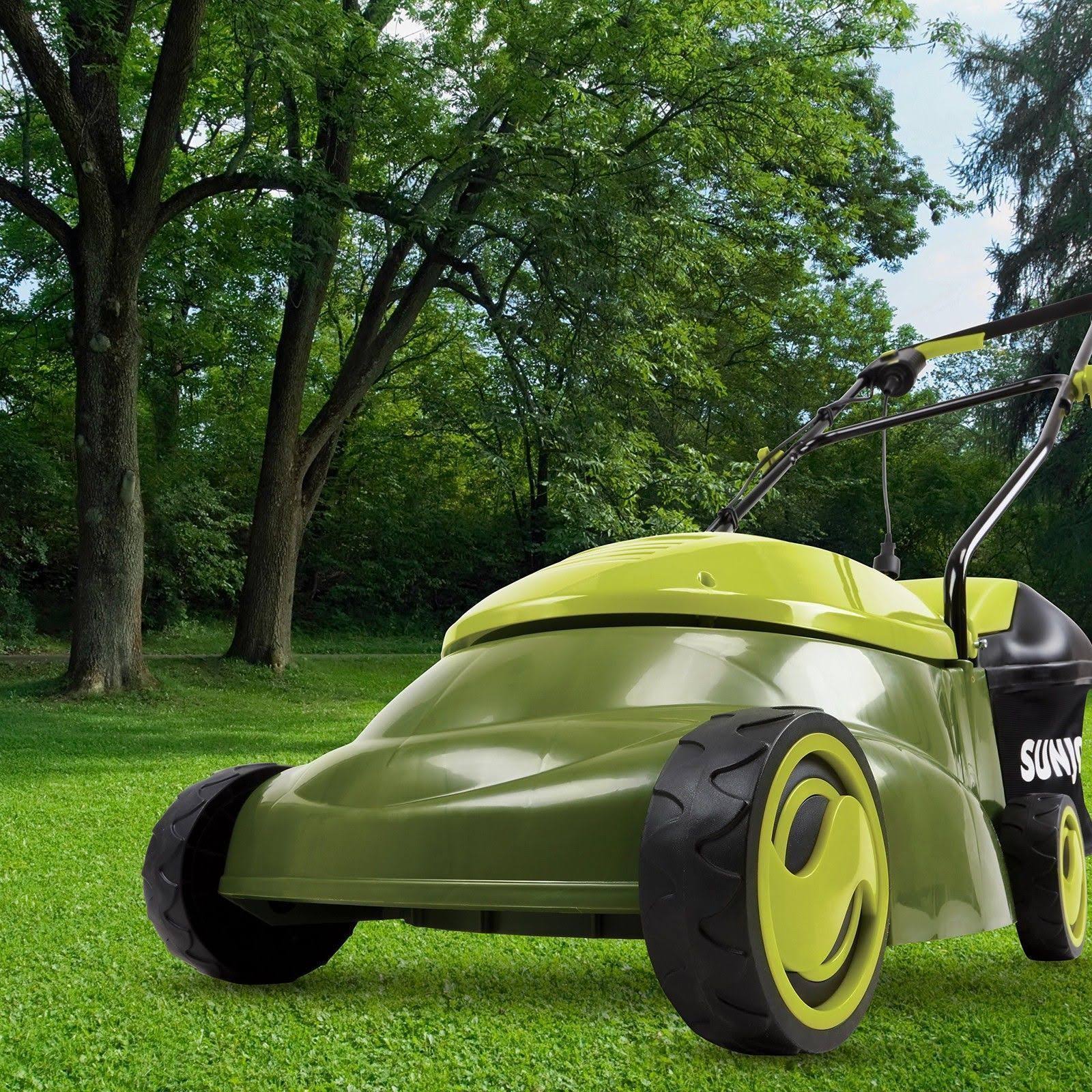Sun Joe MJ401E Mow Joe 14-inch 12 Amp Electric Lawn Mower with Grass