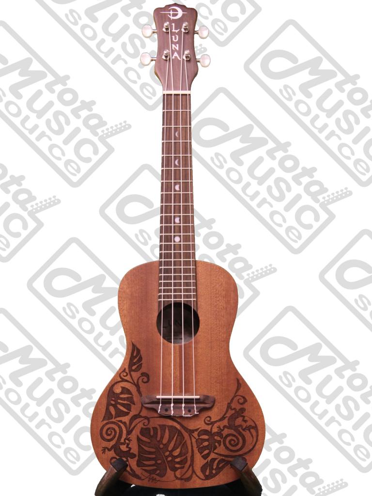 Luna Mahogany Series Mo'o Concert Ukulele, UKE MO MAH