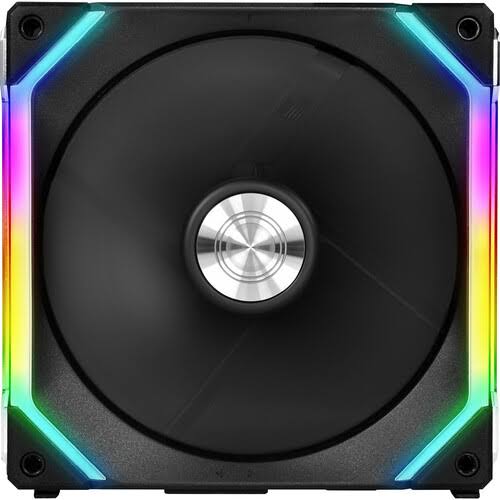 Lian Li Uni Fan SL140 with Controller 2-Pack Case Size 140mm, 1500RPM, 70 CFM, Fluid Dynamic FDB, 29 Dba, LED RGB SL140-2B