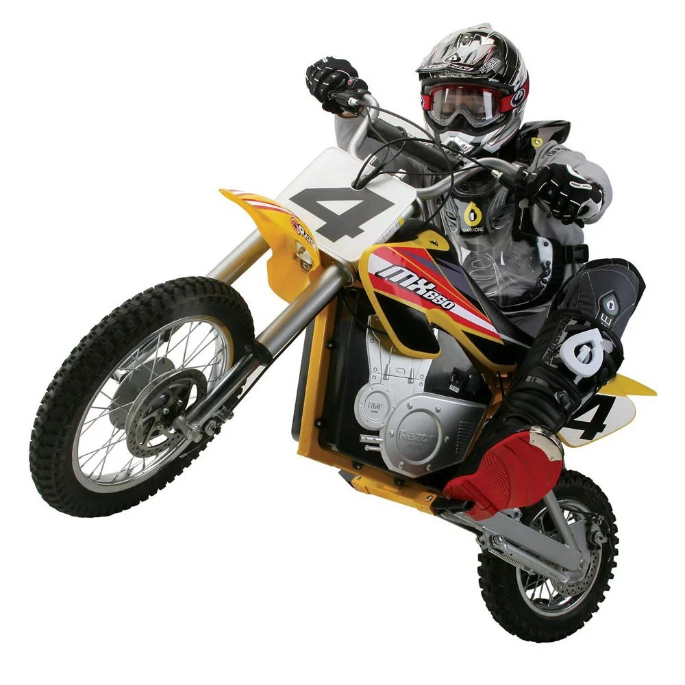 Razor 15165070 MX650 Dirt Rocket Electric Motocross Bike Bundle with 1 Year Extended Protection Plan