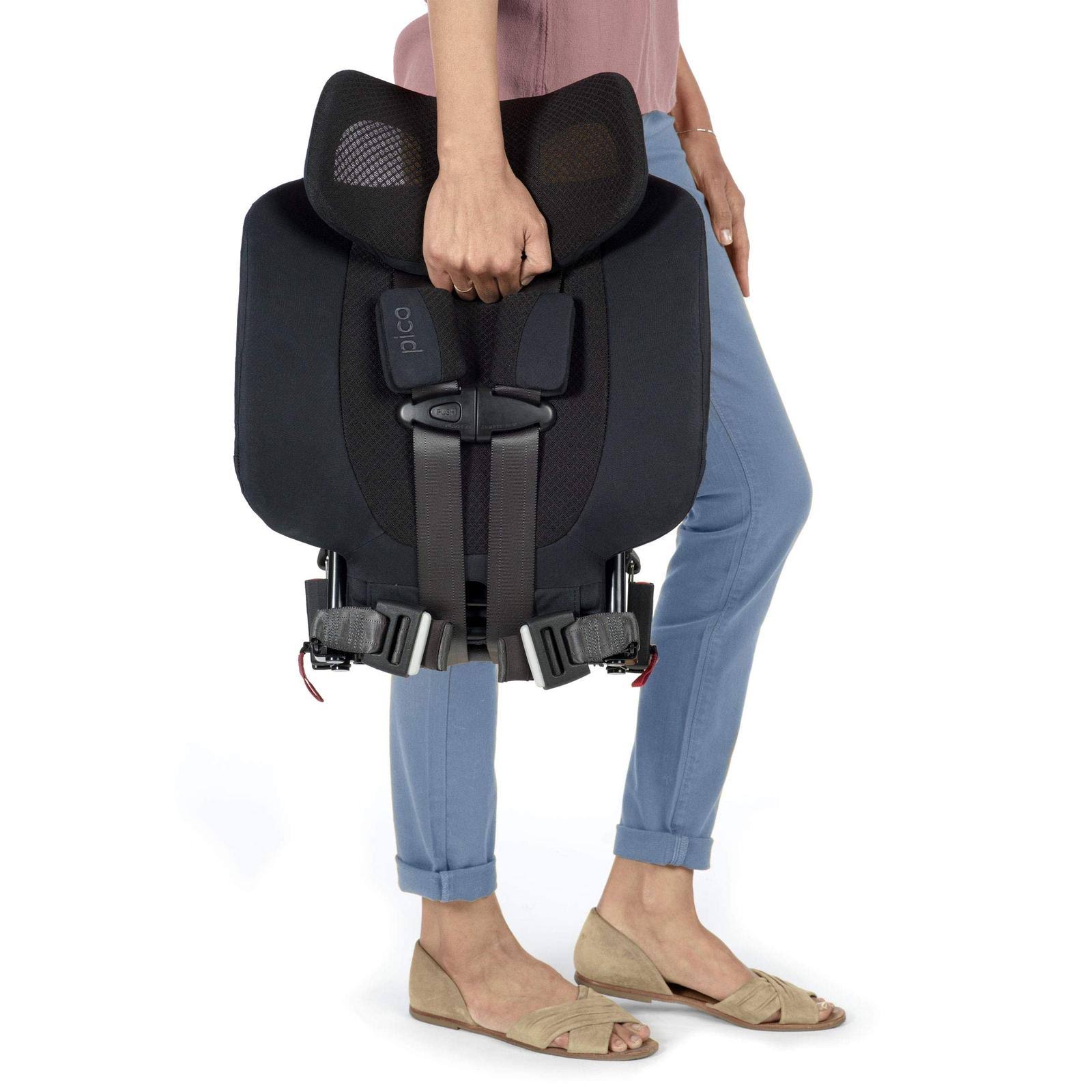 WAYB Pico Travel Car Seat and Travel Bag Bundle, Black | Portable and Foldable | Forward-Facing Convertible Car Seat |