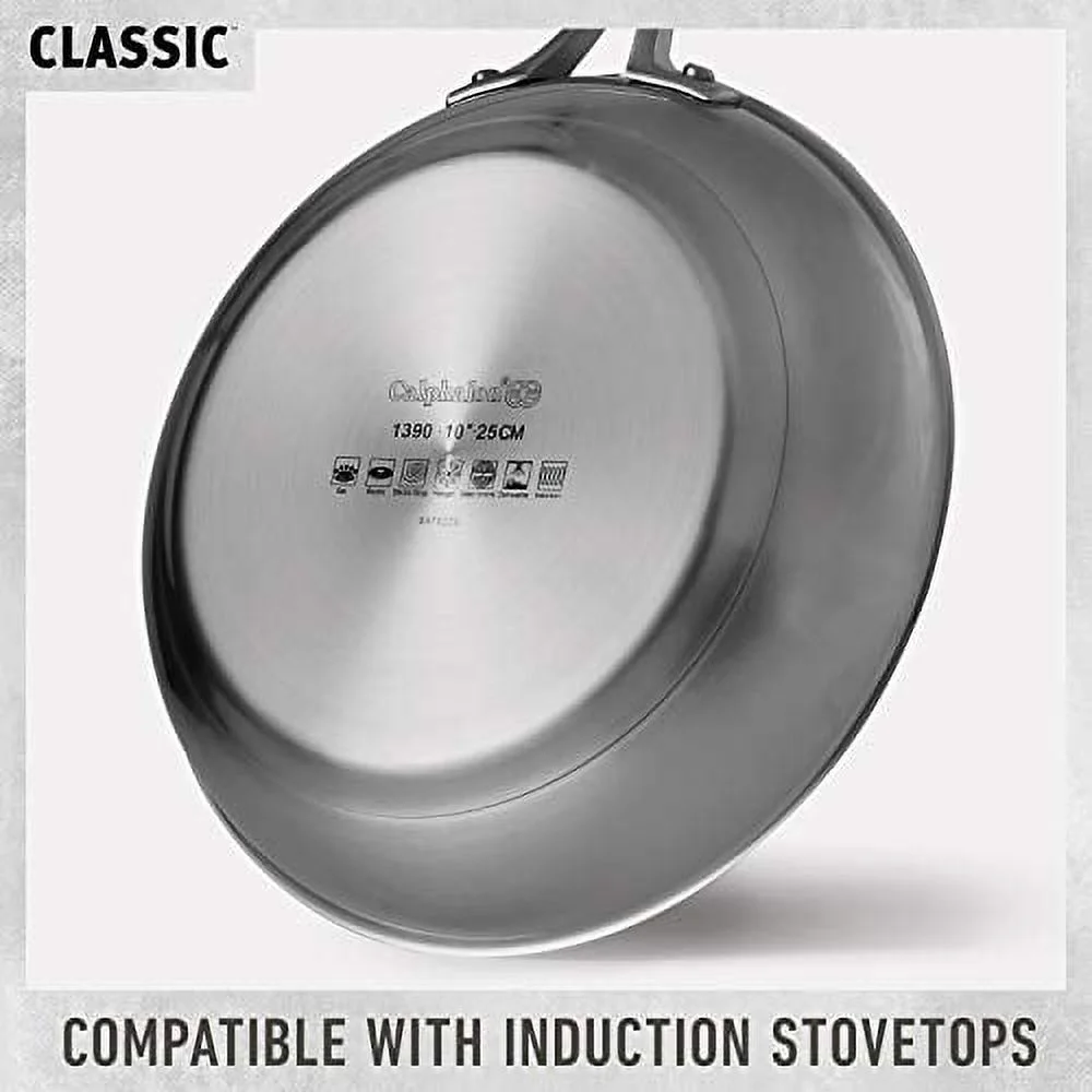 Calphalon Classic Stainless Steel Pots and Pans, 10-Piece Cookware Set