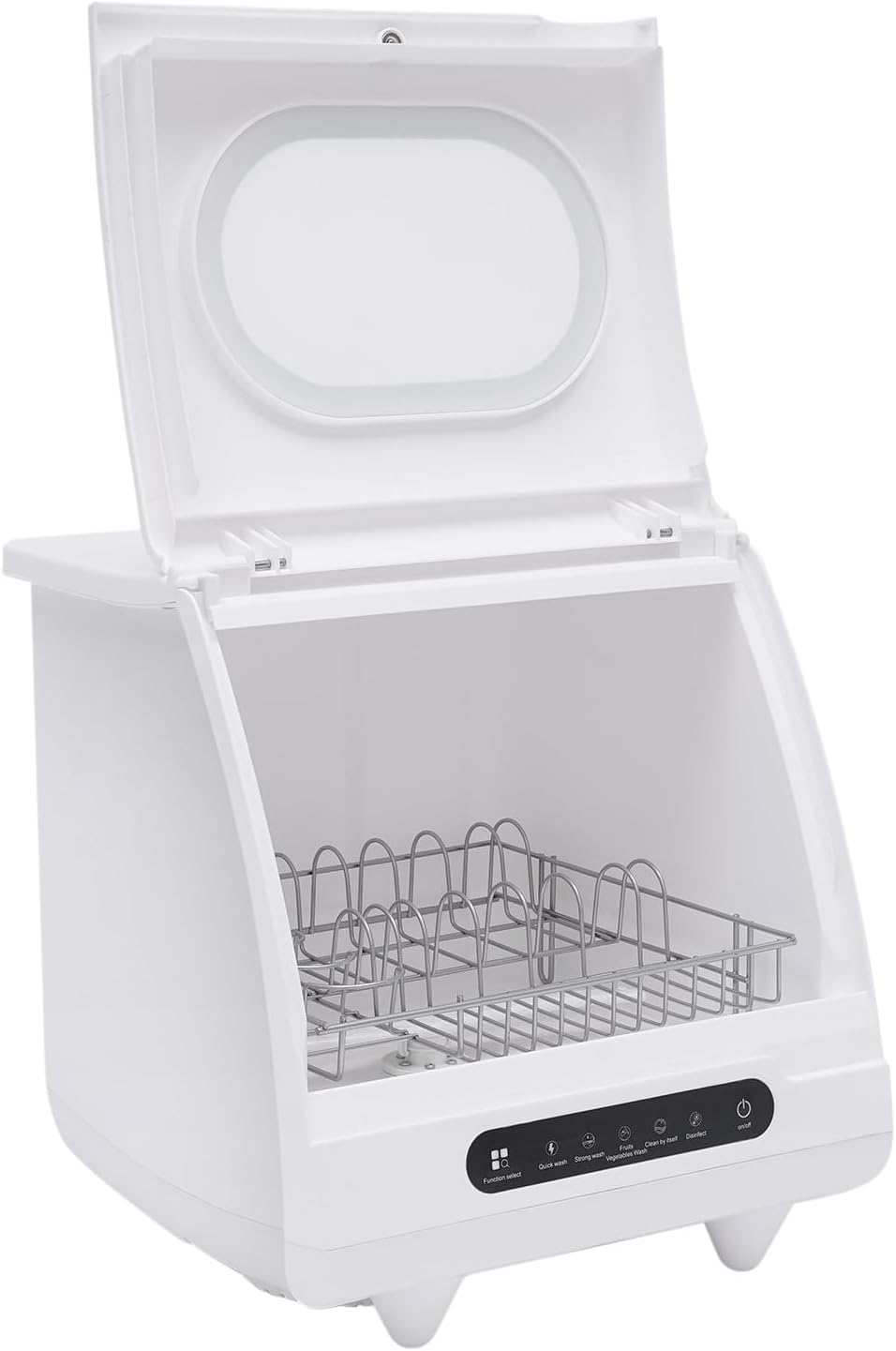 Countertop Dishwasher 1200W Portable Countertop Dishwasher 5 Washing Programs 360° Spray Automatic Dishwasher Portable Dishwasher with 5-Liter Water Tank Automatic Drainage Dishwasher