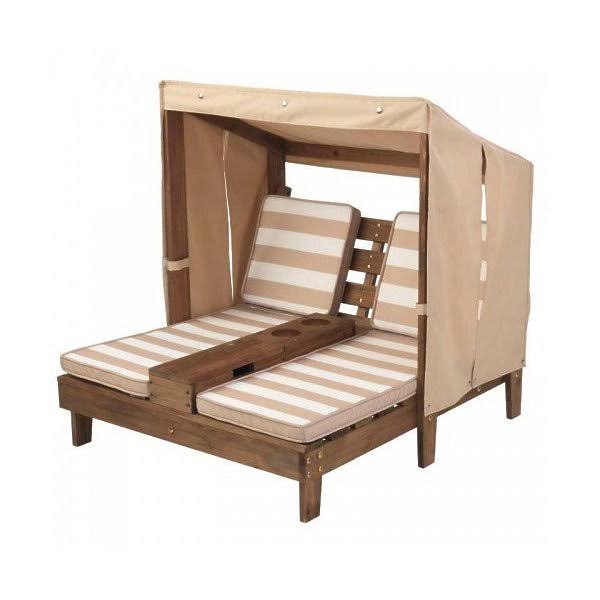Kidkraft Cabana Sandbox, Oatmeal/White