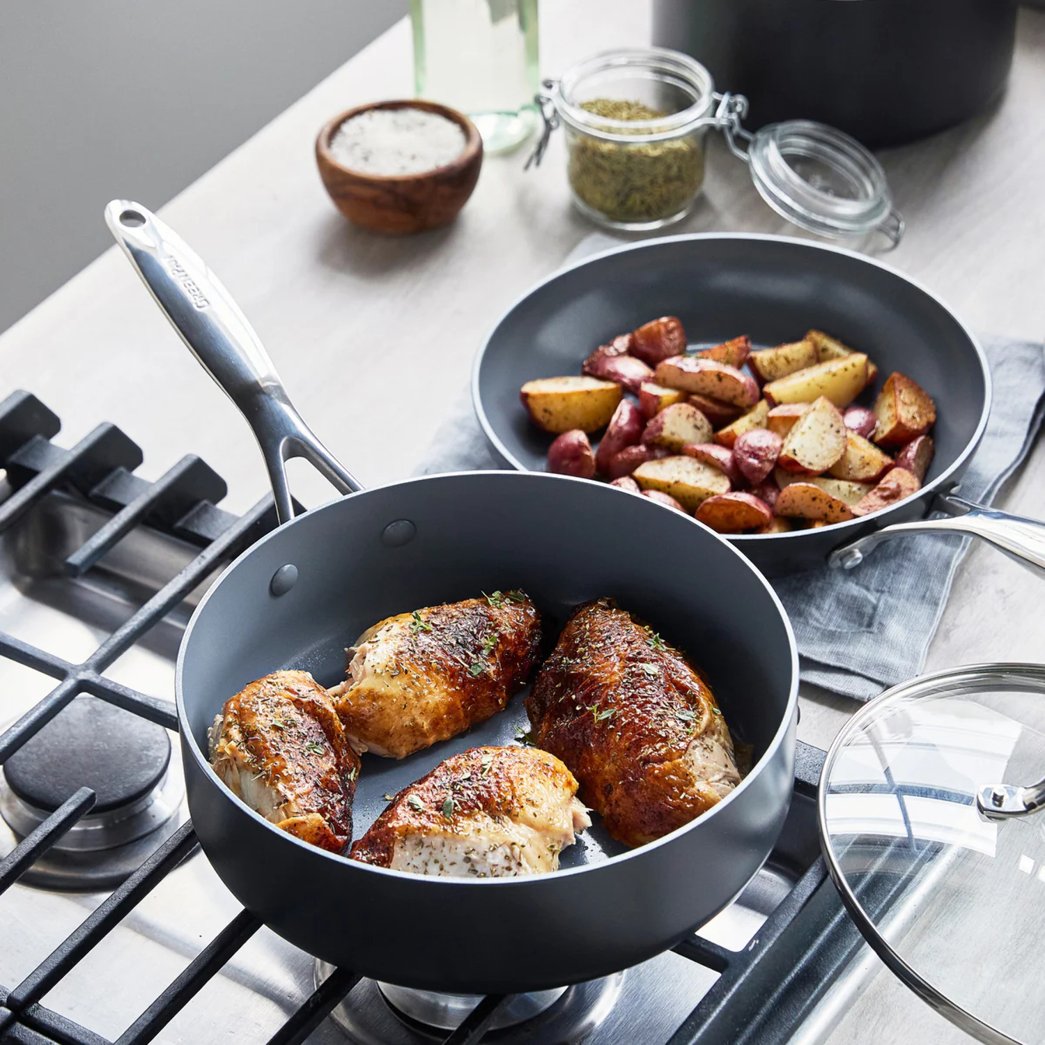GreenPan Valencia Pro Ceramic Nonstick 11-Piece Cookware Set