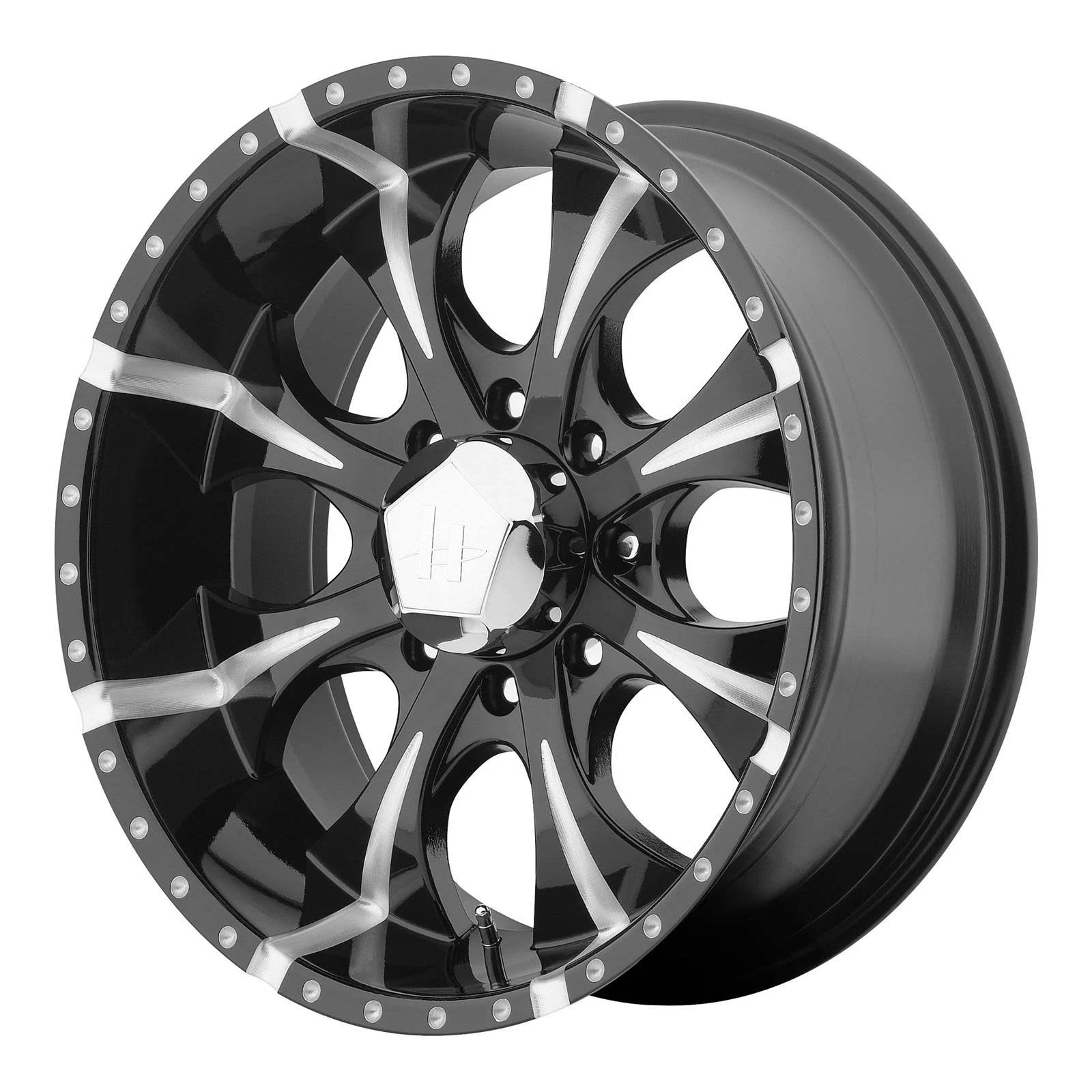 Helo HE791 Maxx Wheel 17x9 8x8x165.1 -12mm Gloss Black Milled