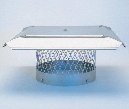 HomeSaver Pro 10x22 Stainless Steel Round Chimney Cap 3/4x22 Mesh 10350