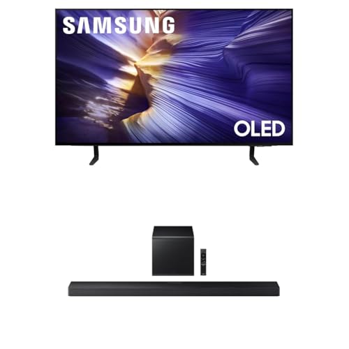 Samsung 55-Inch Class OLED S90F 4K Smart TV (2025 Model) NQ4 AI Gen3 Processor, 4K AI Upscaling Pro, OLED HDR +, Motion Xcelerator 144Hz, Samsung Vision AI, Alexa Built-in