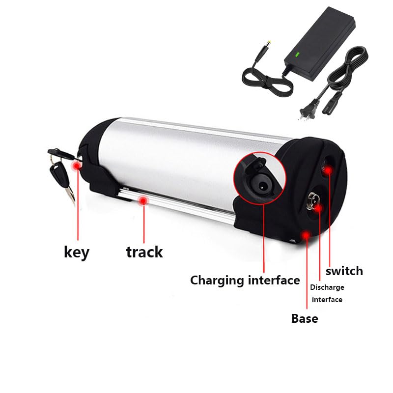 36 Volt E-Bike Battery 48V E-Bike Lithium Battery 36V 8Ah 10Ah 12Ah 13Ah with Standard Charger, for 250W/350W/500W Motors,36v8ah