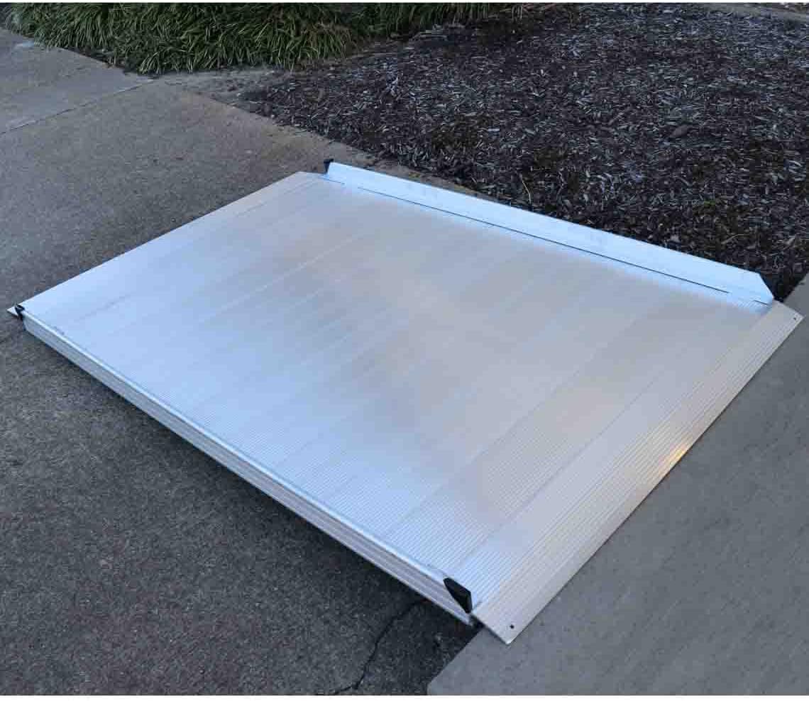 Titan 6 Foot Aluminum Wheelchair Entry Ramp Complies with ADA CA Building Code Ramp Only