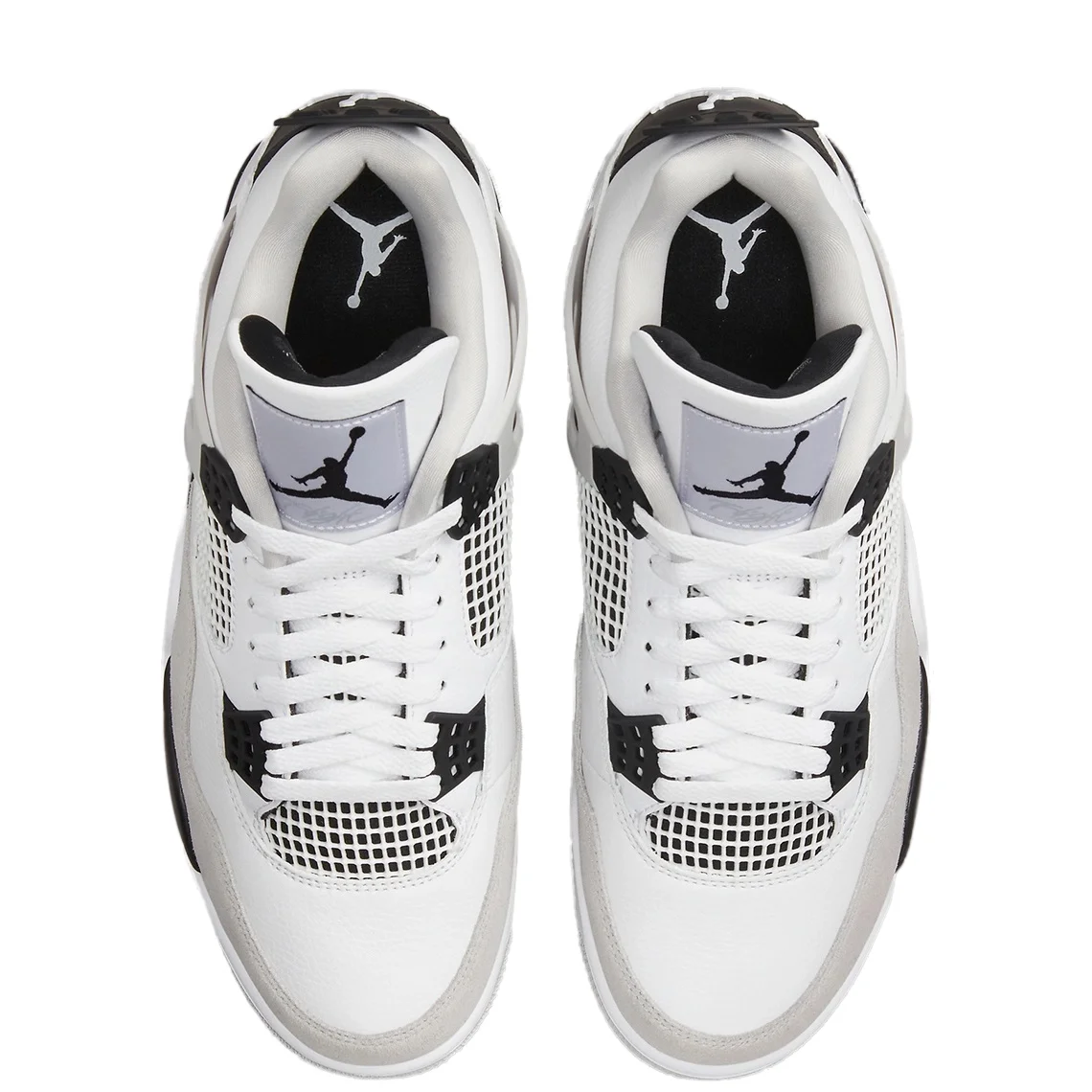 Men's Jordan 4 Retro "Military Black" White/Black-Neutral Grey (DH6927 111) - 10.5