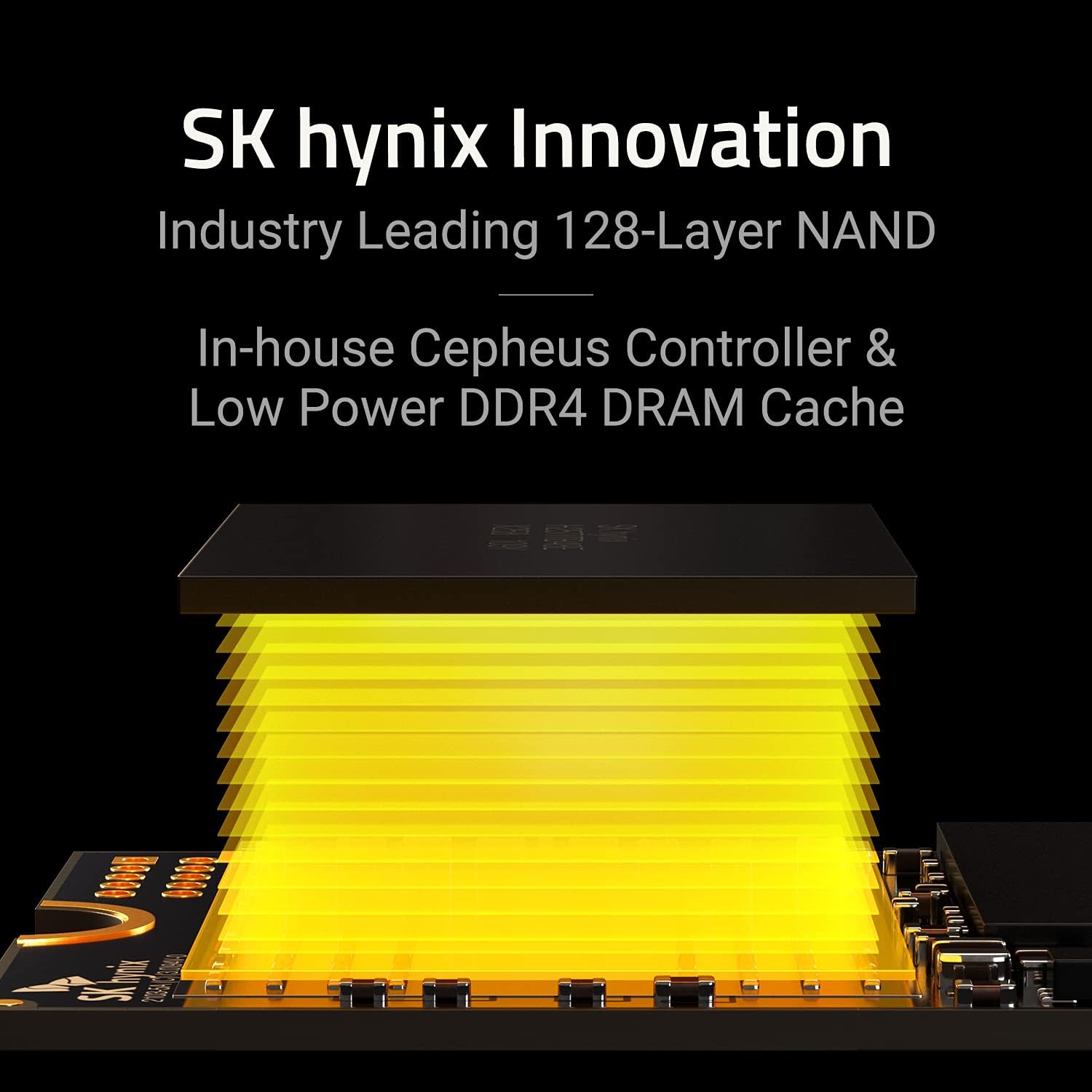 SK hynix Gold P31 2TB PCIe NVMe Gen3 M.2 2280 Internal SSD l Up to 3500MB/S l Compact M.2 SSD Form Factor SK hynix SSD - Internal Solid State Drive with 128-Layer NAND Flash