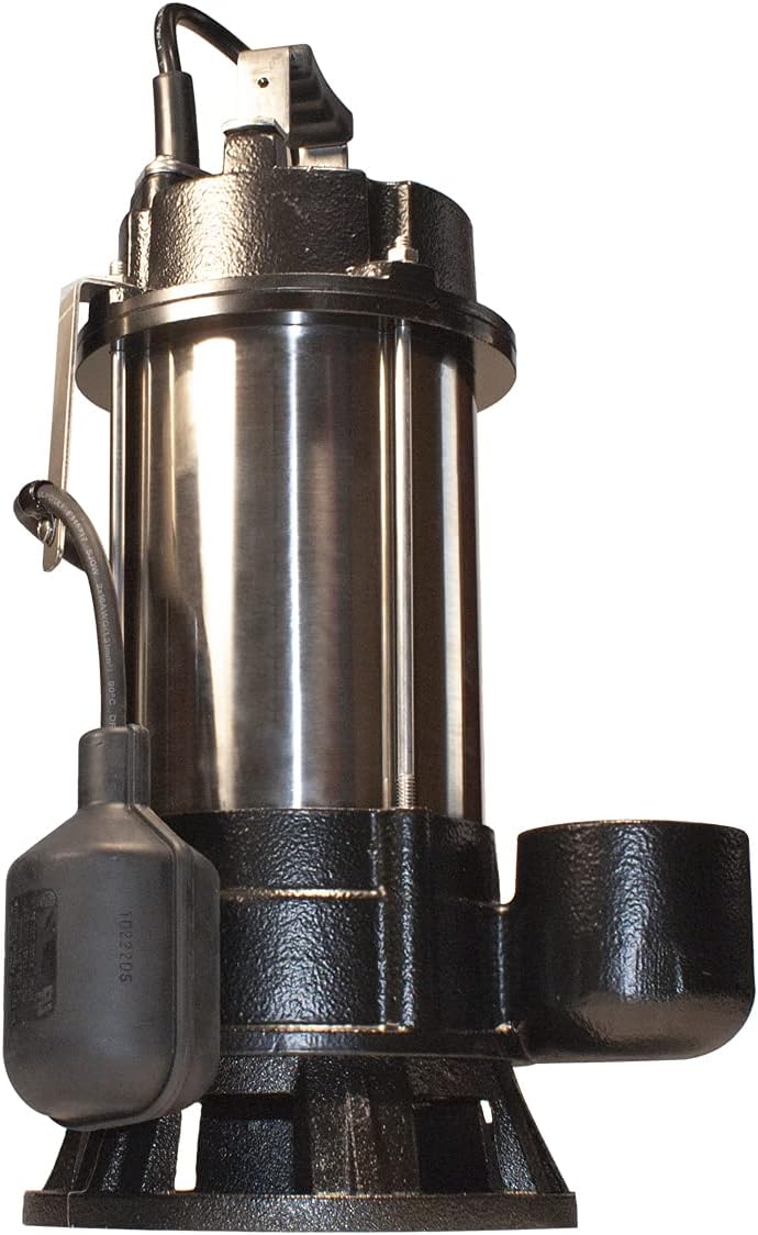 BURCAM 400416T 3/4HP Stainless Steel Sewage Grinder Pump