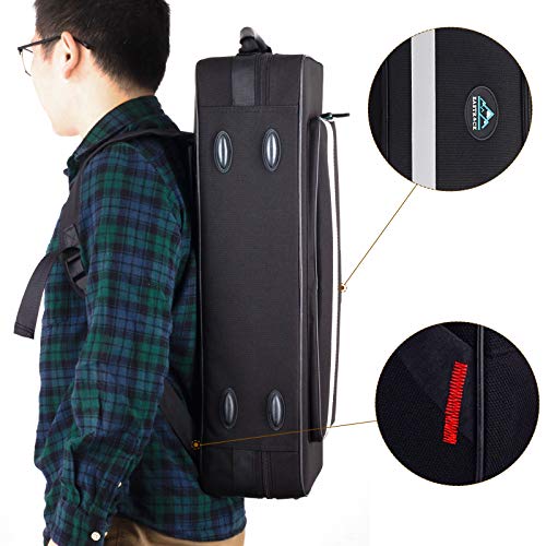 EASTROCK Black/Golden Alto Saxophone E Flat Sax Full Kit for Students Beginner with Carrying Case,Mouthpiece,Mouthpiece Cushion Pads,Cleaning Cloth&Cleaning Rod,White Gloves,Neck Strap