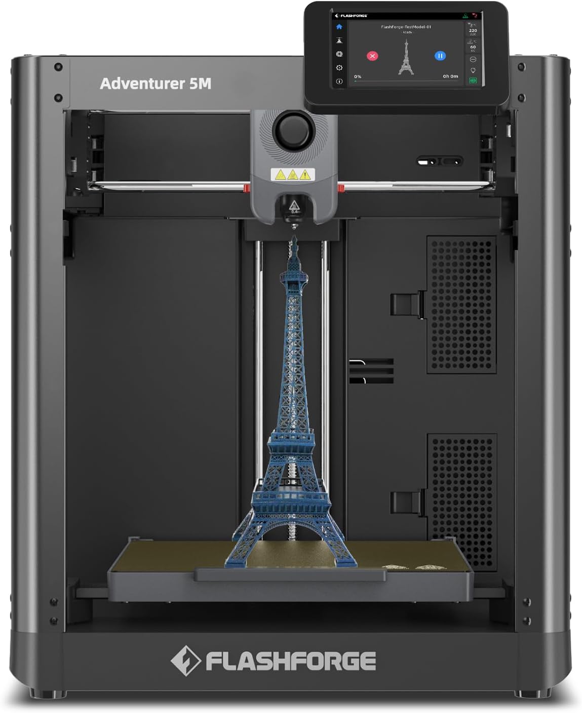 Flashforge Adventurer 5M 3D Printer with Extra 1KG Silk PLA Blue Green Filament