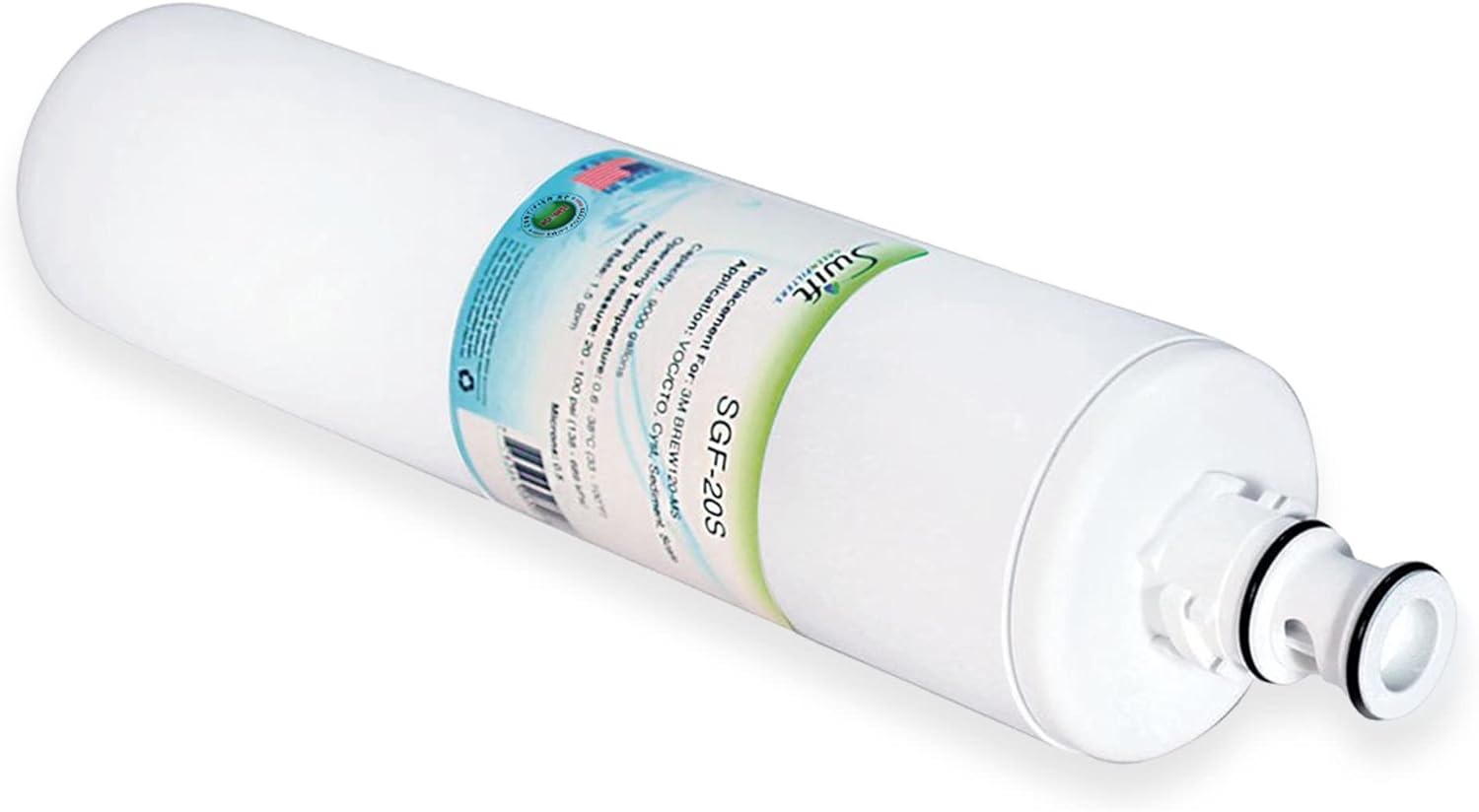 Swift Green Filters SGF-20S Compatible for BREW120-MS,HF20-S,5615103 Commercial Water Filter (3 Pack),Made in USA