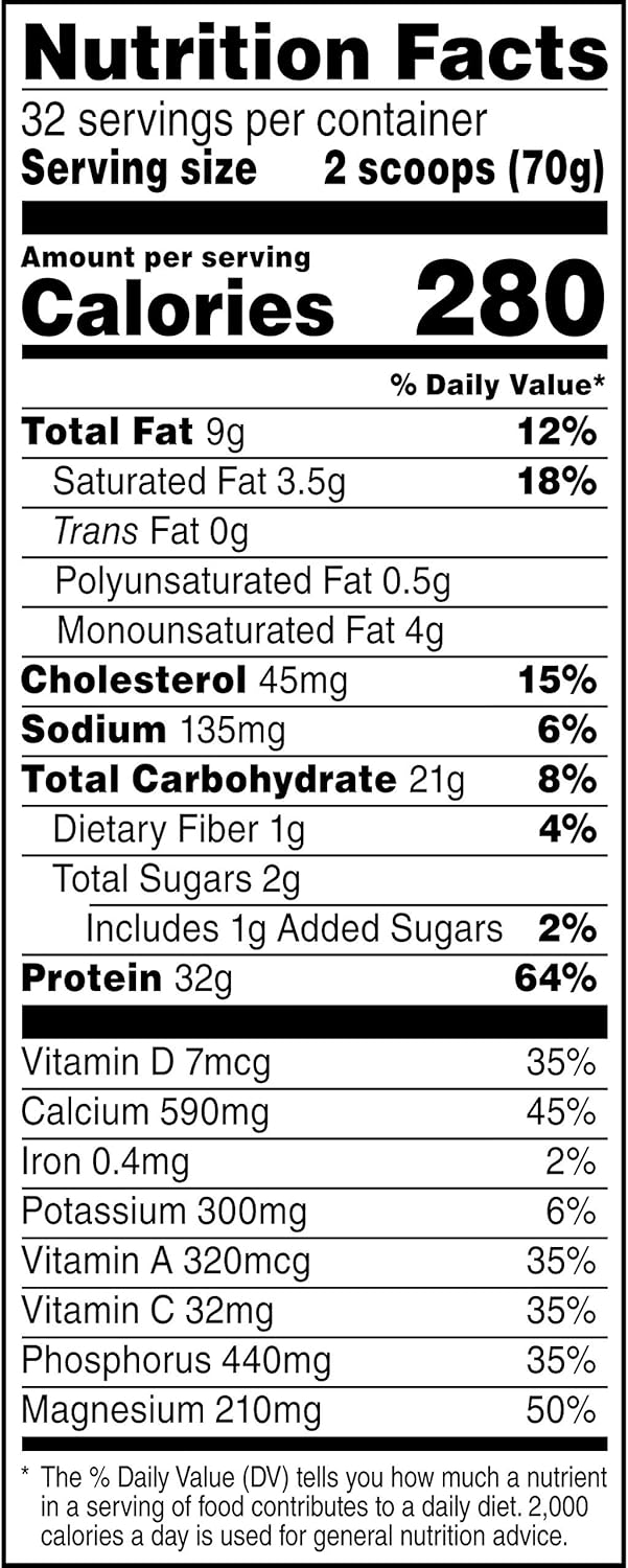 Muscle Milk Genuine Protein Powder, Vanilla Creme, 32g Protein, Amazon Exclusive, 4.94 Pound, 32 Servings Pack of 2