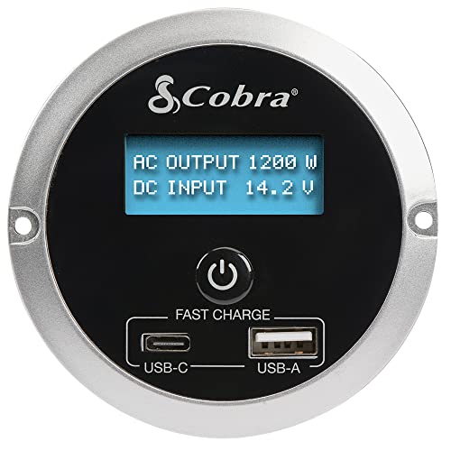 Cobra PRO 2500W Professional Grade Power Inverter, Portable – 2500-Watt Car Charger, 4 Grounded AC Outlets, 2 Fast Charge USB Ports and Remote Controller (CPIALCDG1) Compatible