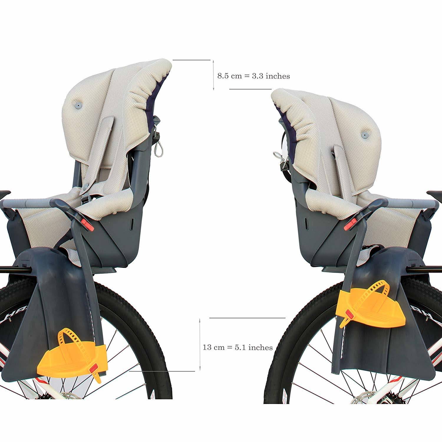 CyclingDeal Bicycle Kids Child Rear Baby Seat Bike Carrier USA Standard with Adjustable Seat Rest Height