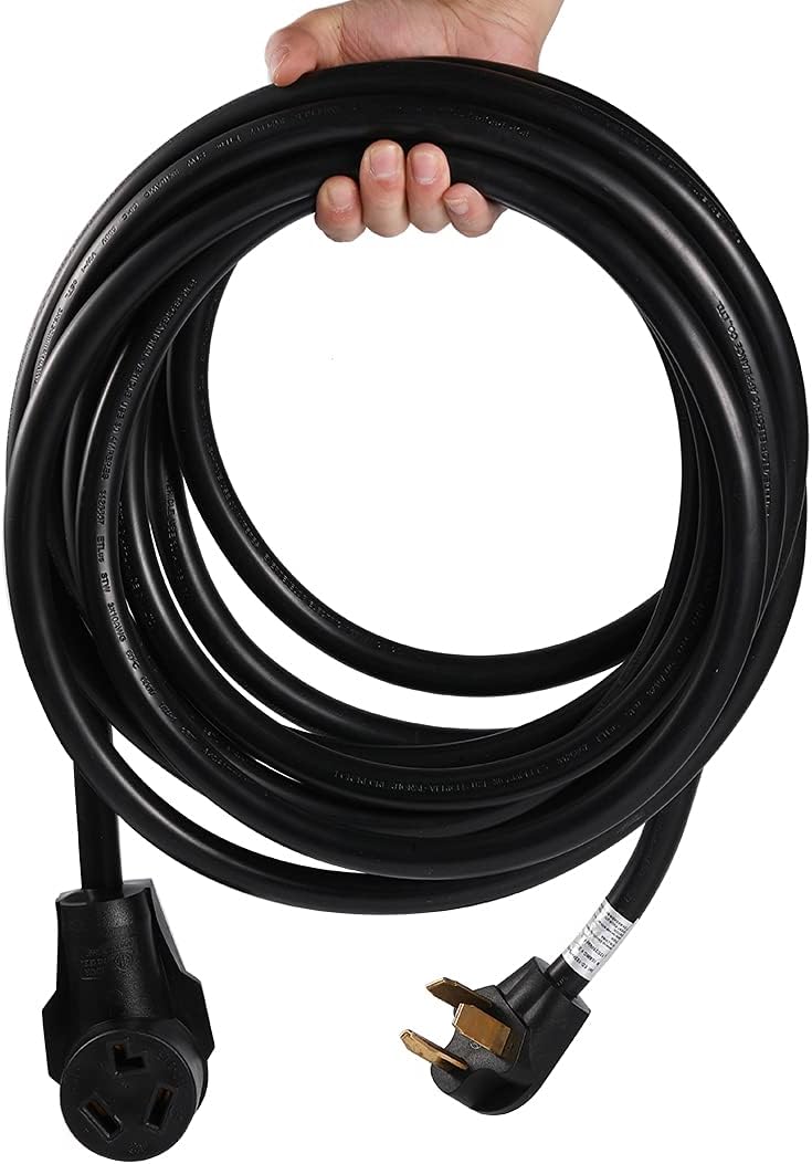 Livtor 25FT Dryer Extension Cord 3 Prong 30 Amp NEMA 10-30P to 10-30R Heavy Duty Thick Cord, Used for Dryer Extension and EV Charging Pack of 2