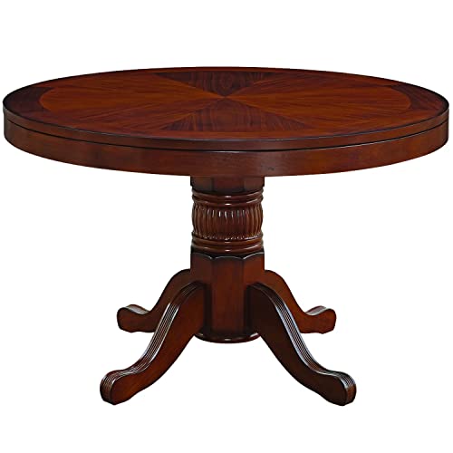 RAM Game Room 48" Texas Hold'em Game Table with Dining Top Antique White