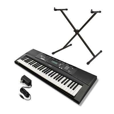 Yamaha EZ220 Keyboard with Lighted Keys - Includes X-Style Stand and Power