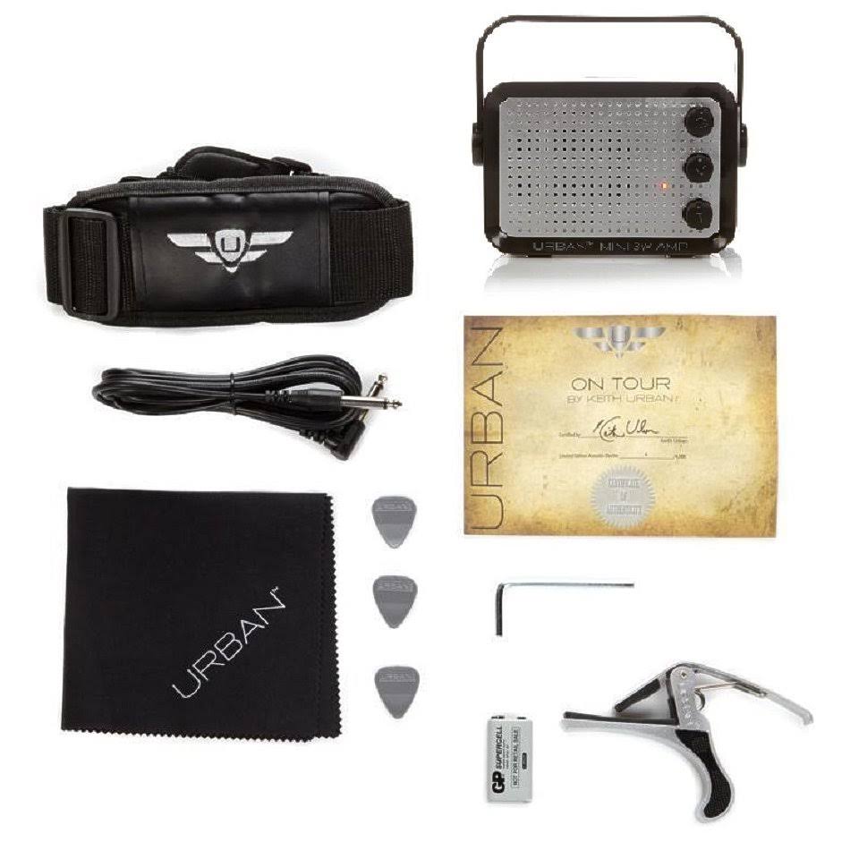 Keith Urban Acoustic Electric Guitar on Tour 40-pc Guitar Pkg, Rich Black, Right