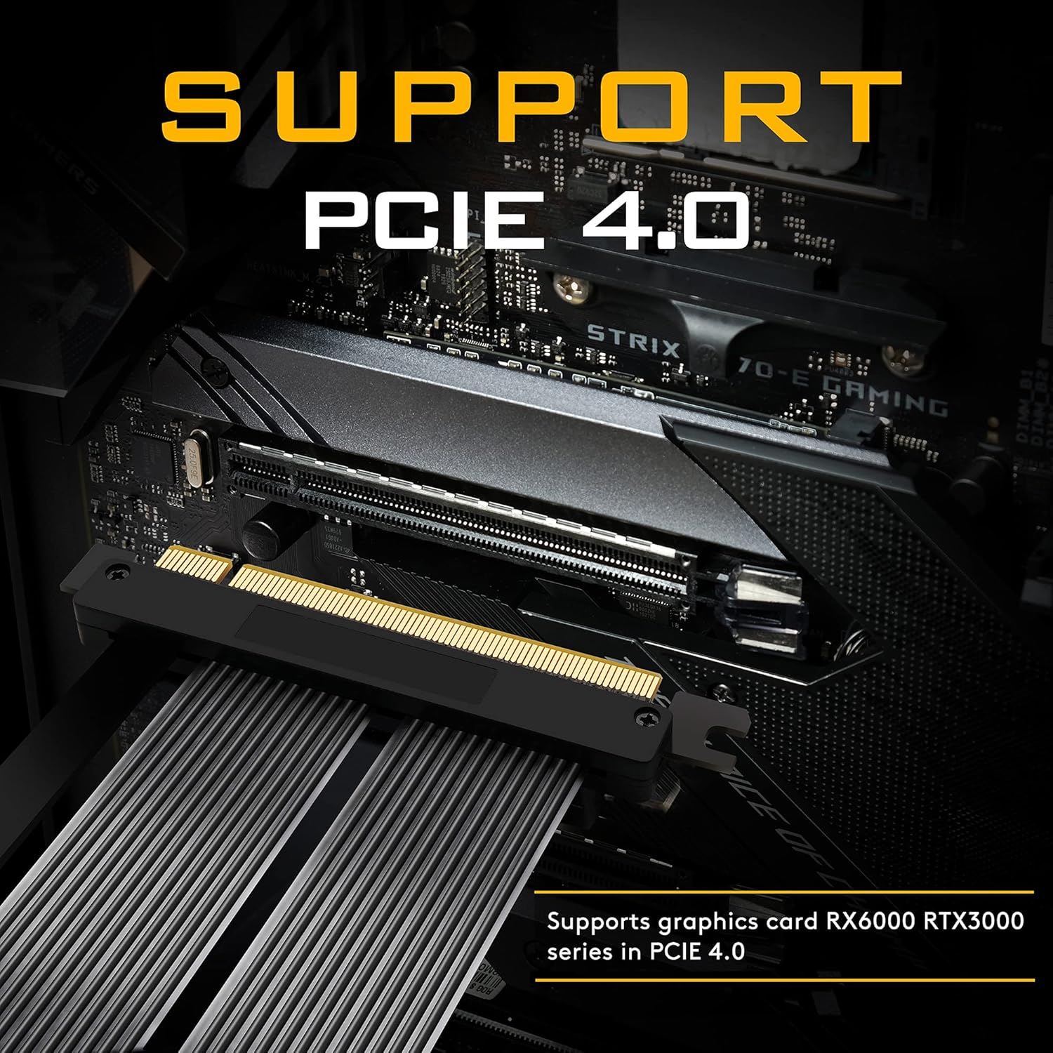 EZDIY-FAB [20cm] PCIE 4.0 16x Extreme High Speed Riser Cable PCI Express Port GPU Extension Card-Right Angle Connector Pack of 2