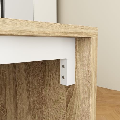 ECACAD 80.7" Kitchen Island with Storage, Wood Kitchen Prep Table White Stationery Storage Cabinet with 3 Drawers, Open Shelves & 2 Cabinets for Dining Room