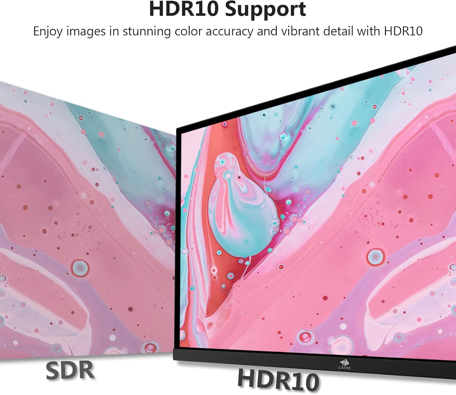 Z-Edge U32I4K 32 Inch 4K Monitor, UHD 3840 x 2160 IPS Monitor, AMD FreeSync, Viewing 178°, HDMI and USB Type-C Connectivity, 60Hz Refresh Rate, 8ms, 3-Side Virtually Ultra-Slim Bezel Design