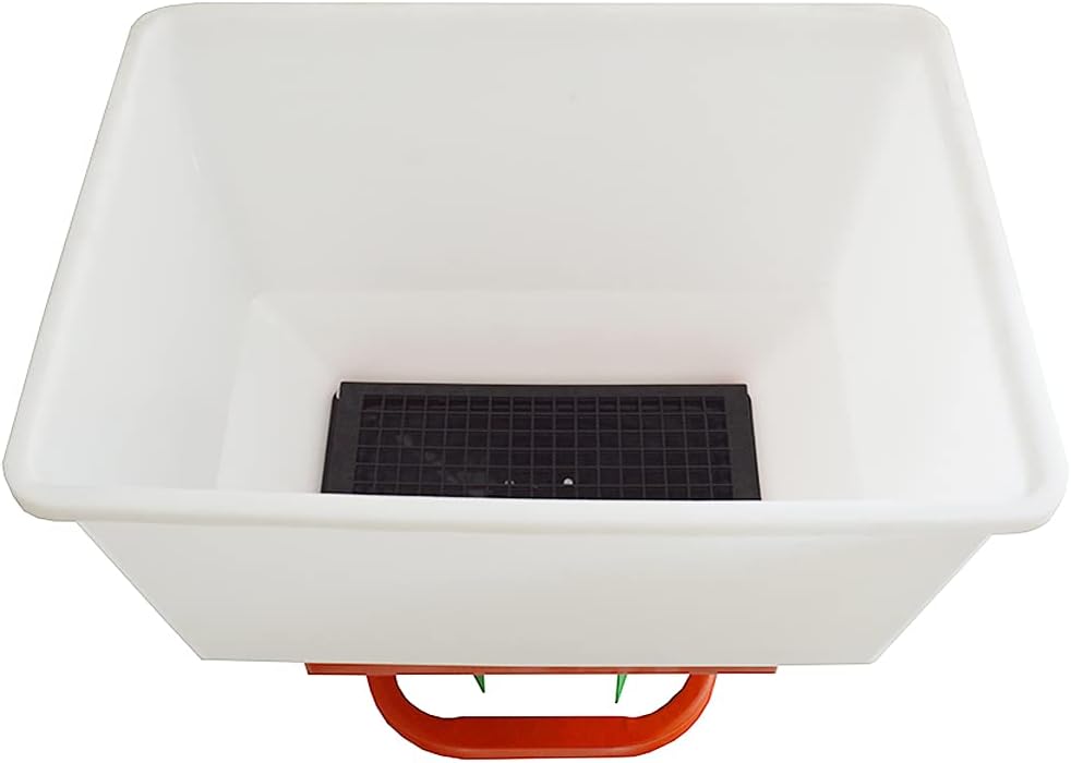 INTBUYING ATV/UTV Broadcaster Spreader 265lbs Tractor Seed and Fertilizer Broadcast Spreader Garden Spreader All-Purpose Variable Speed Fertilizer Hopper 12V/24V Dry Material Broadcast Spreader