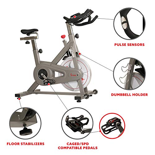 Sunny Health & Fitness Synergy Series Magnetic Indoor Cycling Exercise Bike
