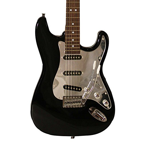 Sawtooth Electric Guitar, Black/Chrome (ST-ES-BKC-KIT-5)