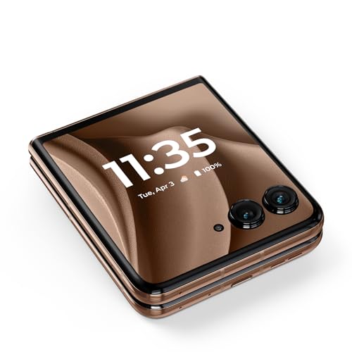 Motorola Razr+ 2025 | Unlocked | Made for US 12/256GB | 50MP Camera | Pantone Mocha Mousse