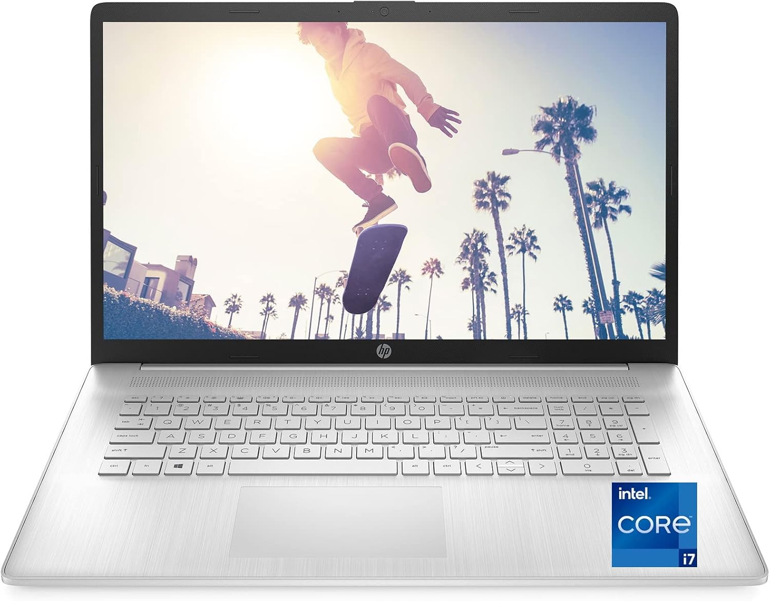 2022 HP High Performance Business Laptop - 17.3'' FHD IPS 11th Intel i7-1165G7 Iris Xe Graphics 20GB DDR4 1TB SSD WiFi 6 Bluetooth Fullsize Keyboard w/ Numpad Win 11 Pro 32GB USB, Silver (17t-CN000)