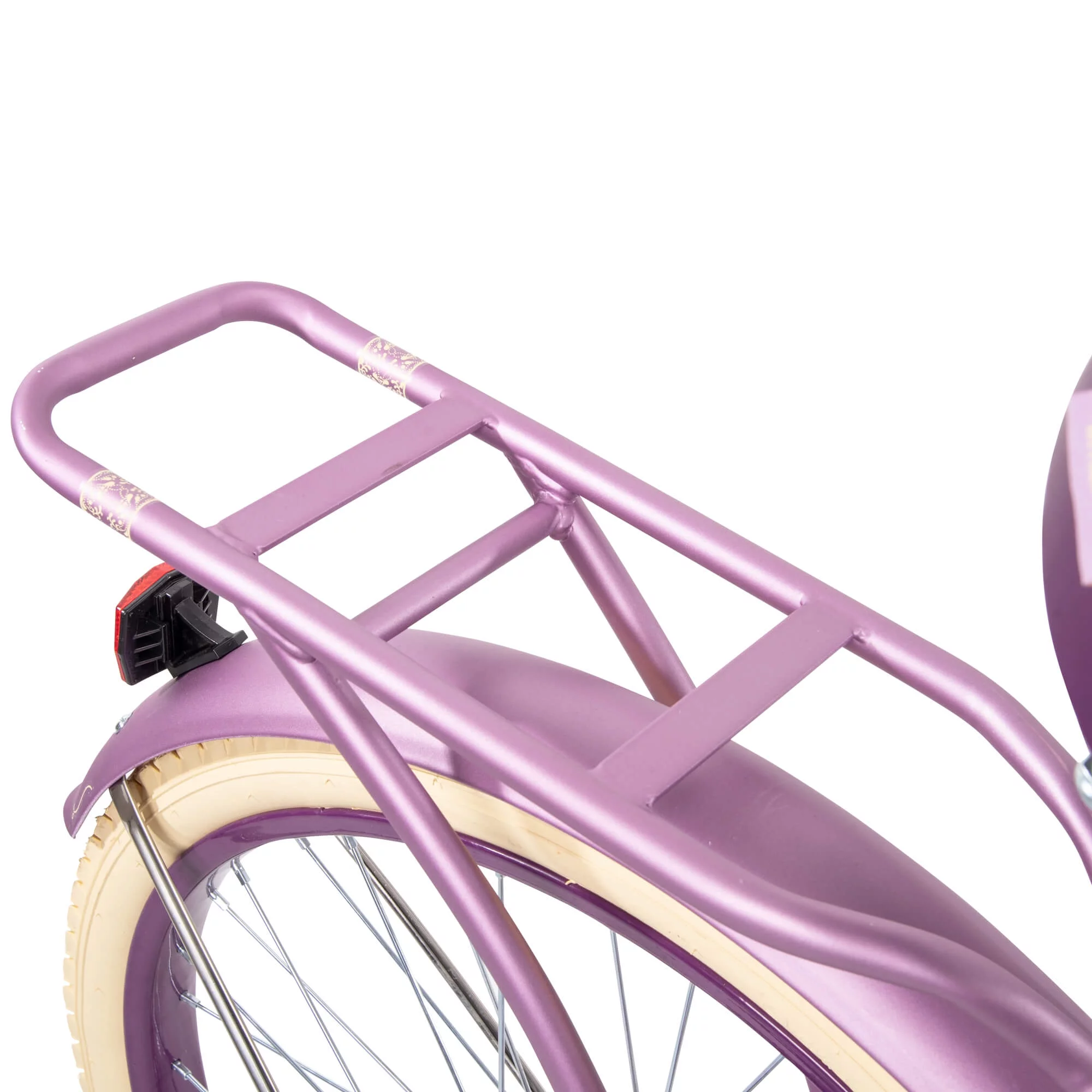 Huffy 24" Nel Lusso Girls' Cruiser Bike, Purple Satin, Age 12+ Years