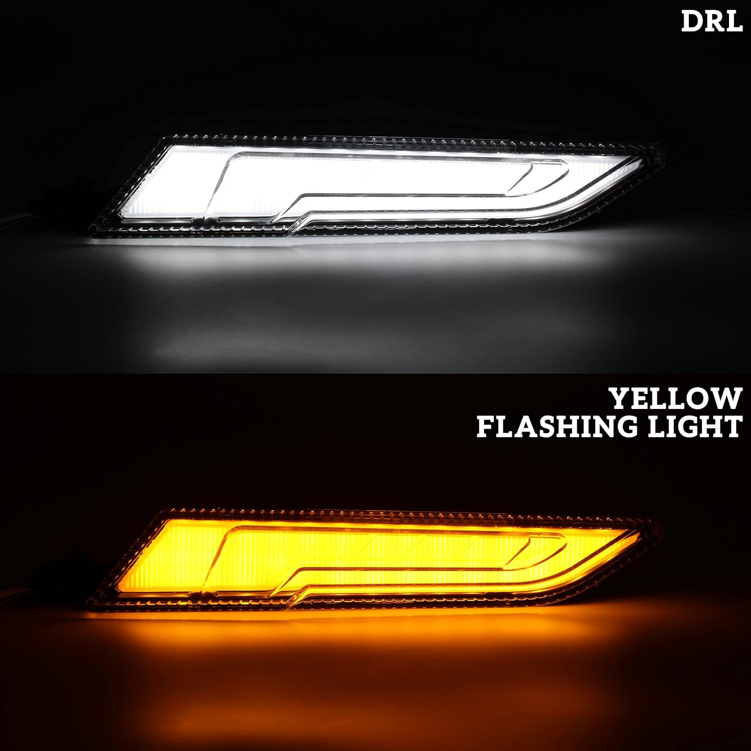 LDETXY Front Lower Accent Panel Kit for Slingshot All Models, Painted Lower Daytime Running Lights Trim Panel Upgrade Kit for Polaris Slingshot S SL SLR R LE 2014-2022 Modified Accessories (2PCS)