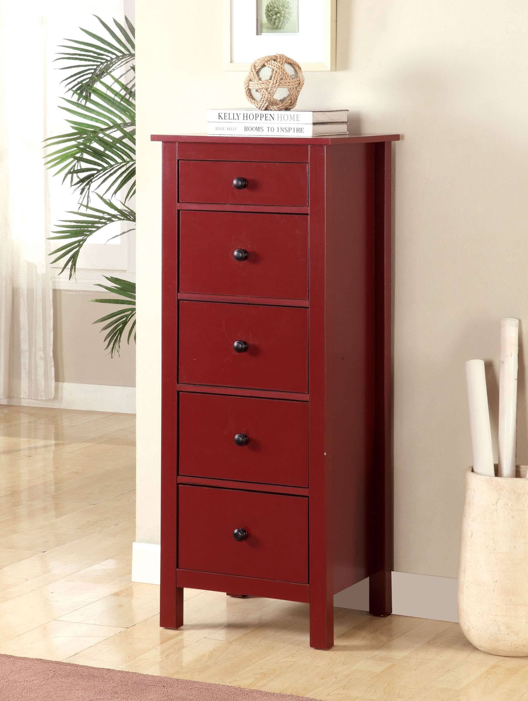 Furniture of America Launces Red Storage Chest