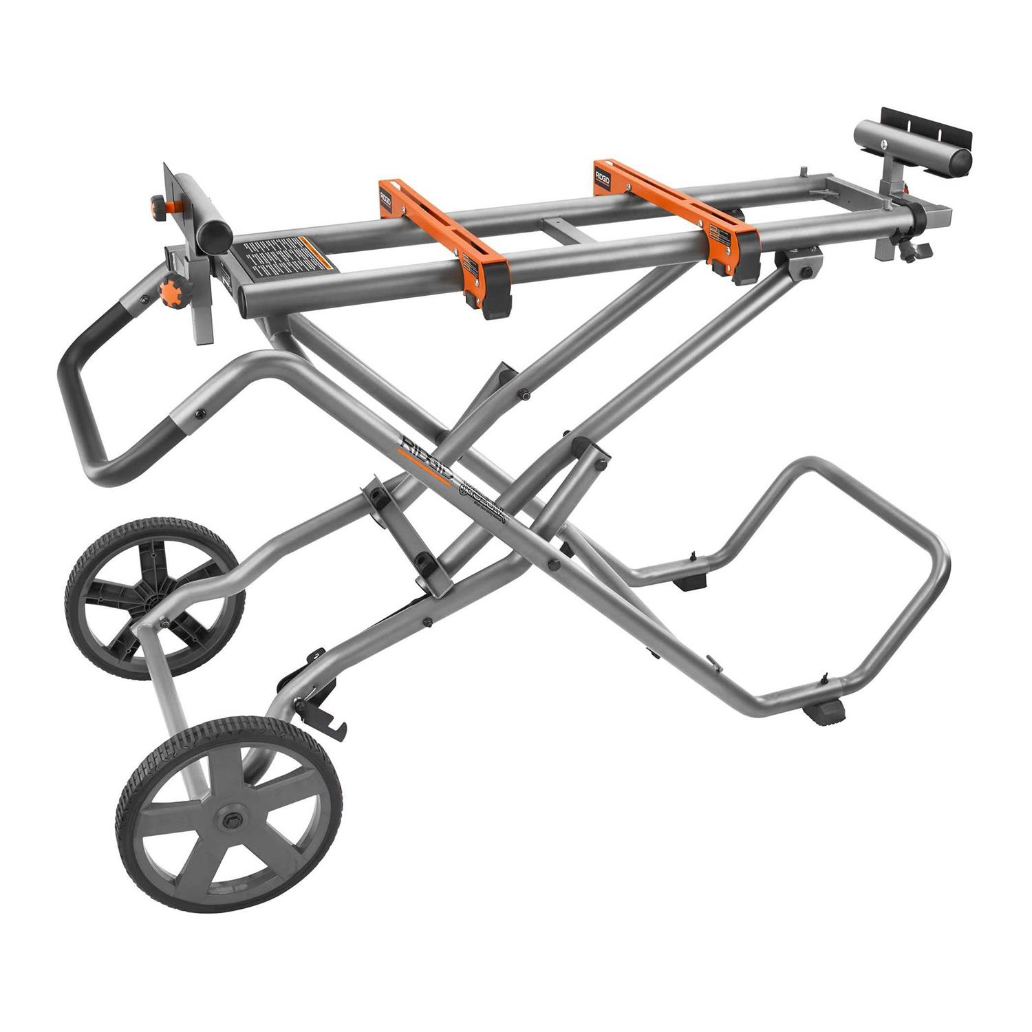 RIDGID AC9946 Mobile Miter Saw Stand with Mounting Braces - Shop Hardware Tools Online Store