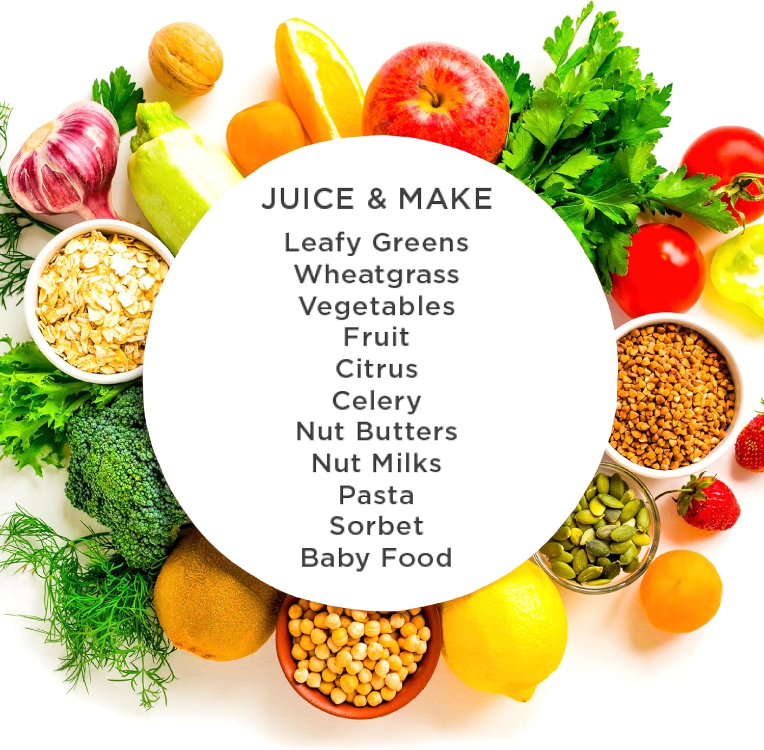 Omega NC900HDC Cold Press Juicer Machine, Vegetable and Fruit Juice Extractor and Nutrition System, Dual-Stage Slow Masticating Juicer, 150 W, Metallic