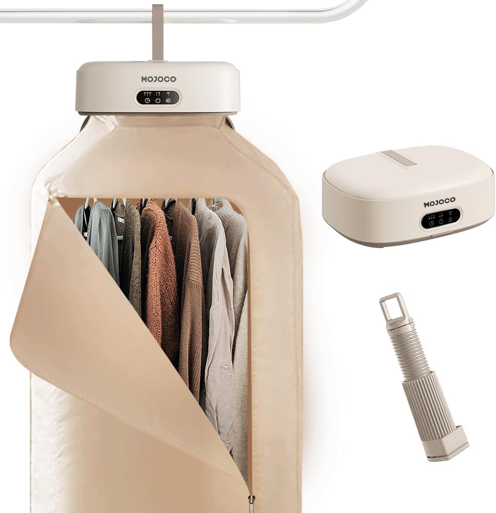 Mojoco Portable Clothes Dryer And Foldable Washing Machine for Apartment, RV, Travel