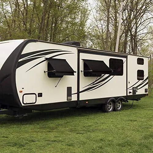 Carefree WG0604E4EB Simply Shade RV Window Awning Black - 6 ft.