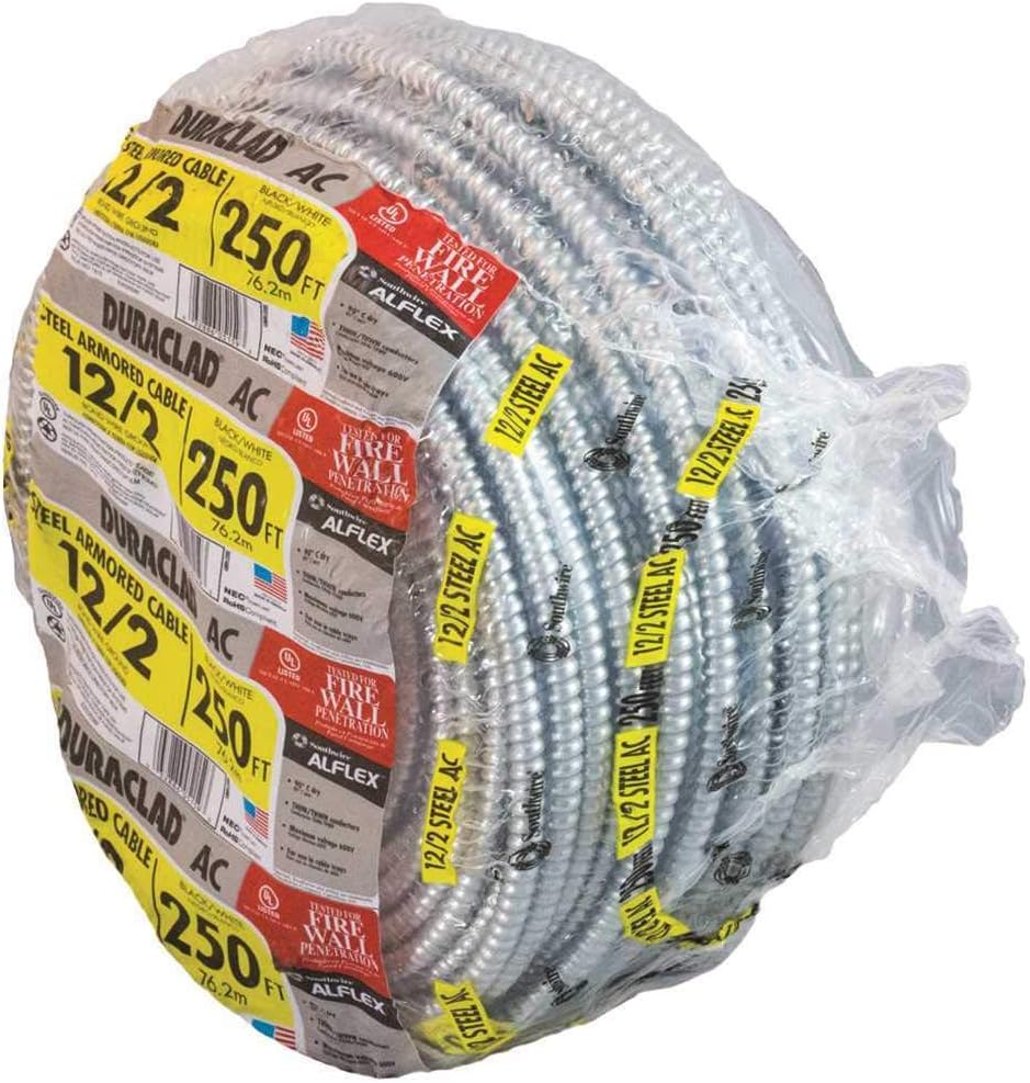 Southwire 55274901 Type AC Armored Cable, 12 AWG