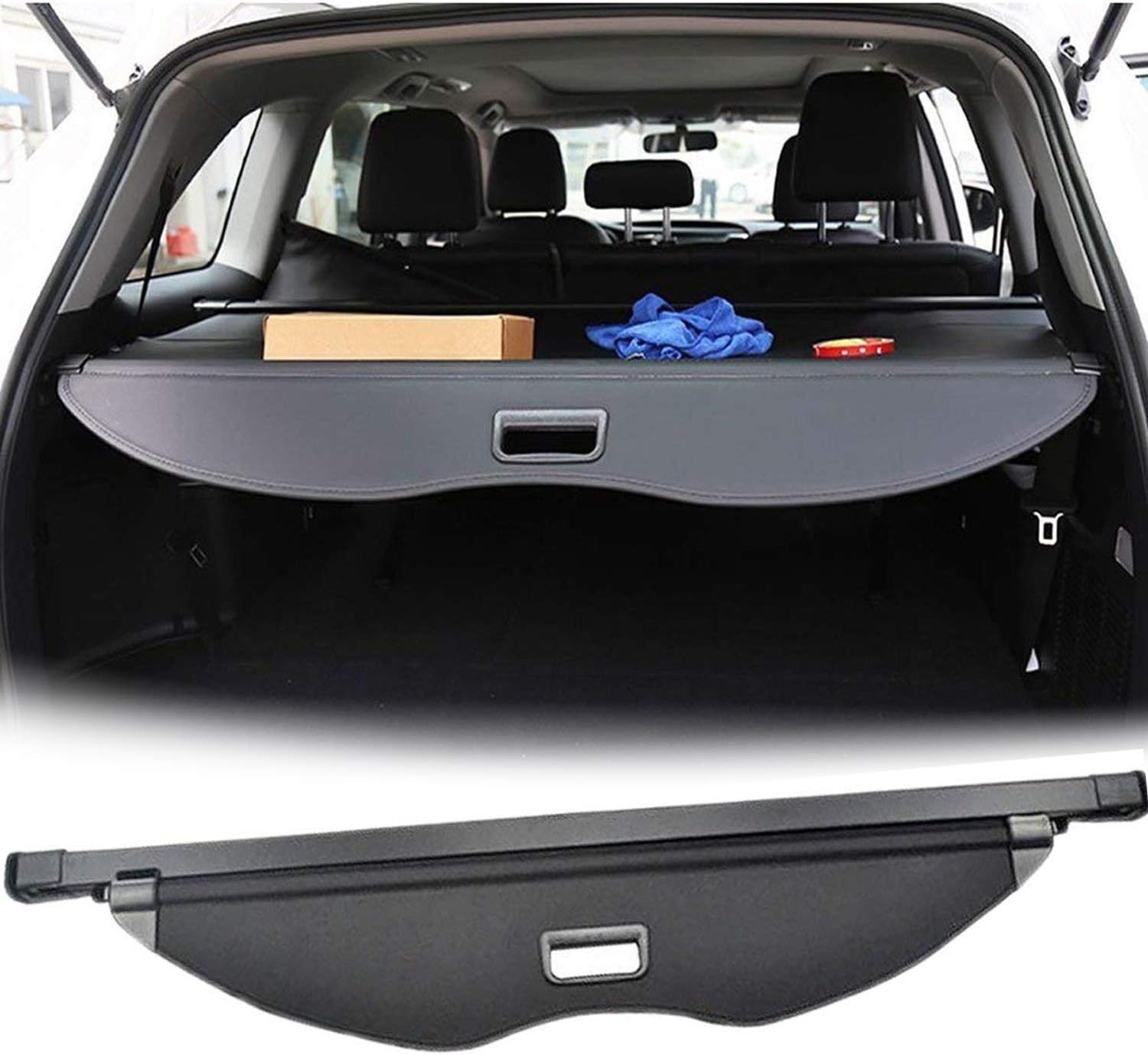 Trunk Cargo Cover For Ford Escape 2013~2019 Retractable Trunk Security Shield Shade Waterproof Custom Fit - All Weather Protection Pack of 2