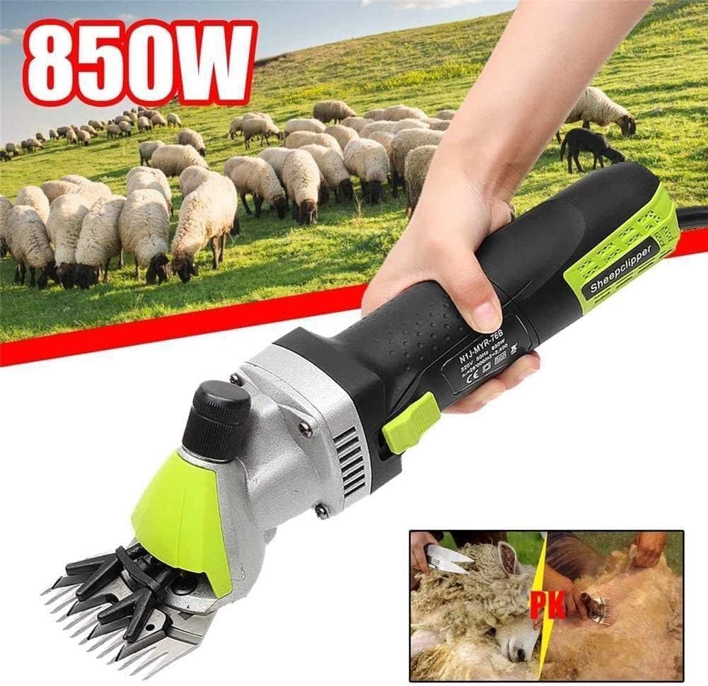 High Performance Professional, Shearer, Wool Scissors, 850 W and 6 Adjustable Modes, Wool Pusher