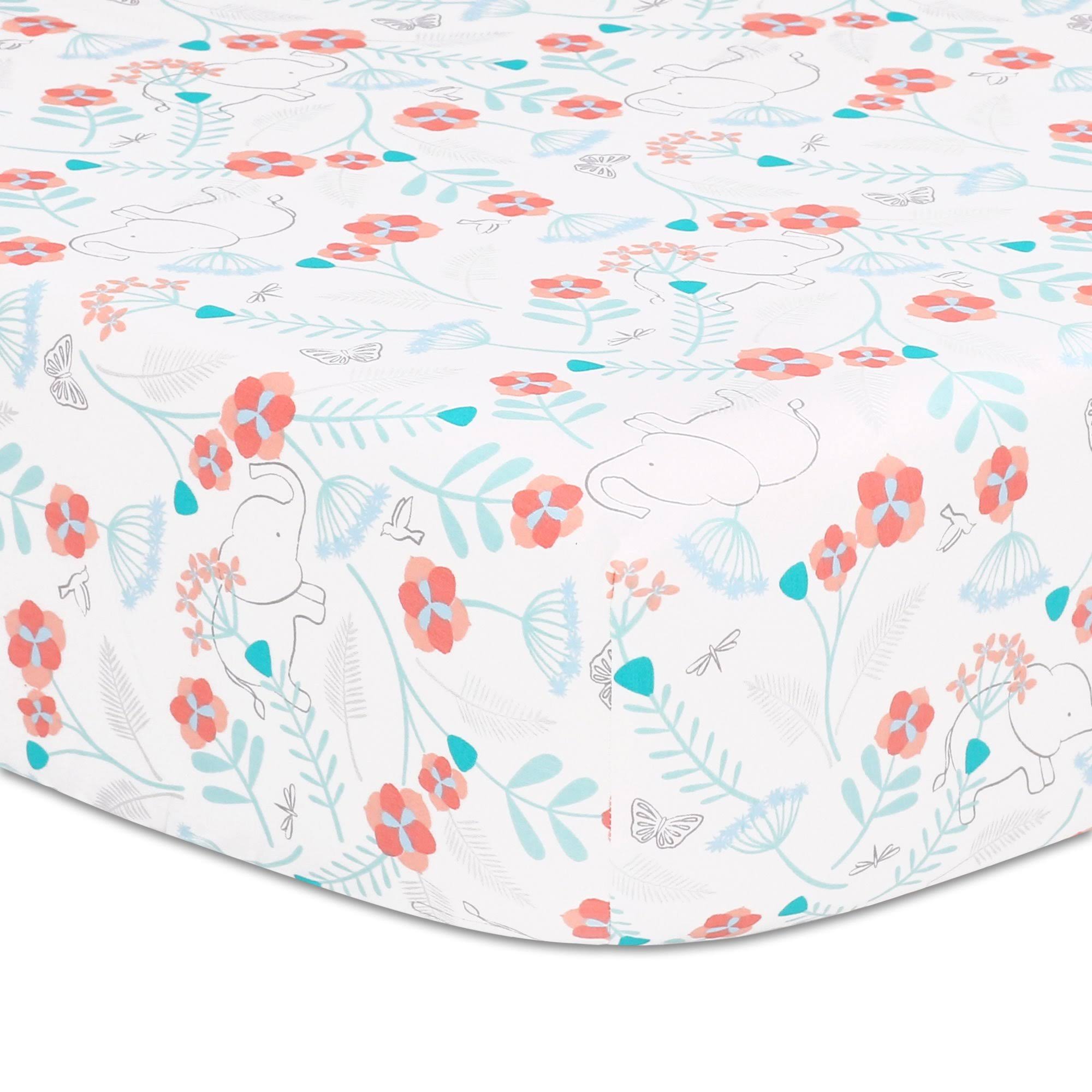 The Peanutshell Safari Love 3 Piece Crib Bedding Set