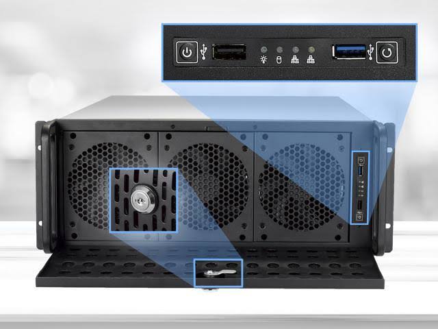 Rosewill RSV-L4500U 3.5 in. 4U Rackmount Server Chassis Carries Up to 15 HDD u0026 Includes 6 Front 120 mm Fans 2 Rear 80 mm Fan