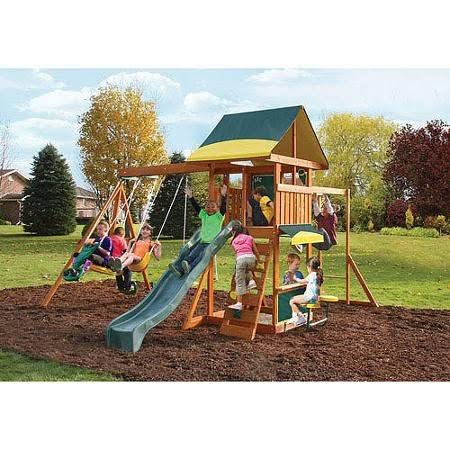 Cedar Summit Brookridge Cedar Wooden Play Swing Set